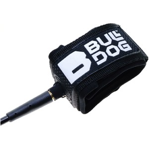 2024 Bulldog Bodyboard Elbow Coil Leash BDBLEL - Black / White